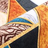 NEW Teal/Gold Runner Rug for Hallway Area Rug Home Decor Carpet 2FT 7 INCH x 12FT Digital Printing with Non-Skid PVC Bottom for Kitchen Hallway Living Room, Multi