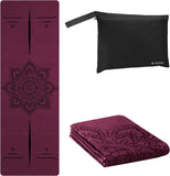 NEW Retails $45, Navaris Foldable Yoga Mat for Travel - 1/16" (1.5mm) Thick Exercise Mat for Pilates, Workout, Gym, Fitness - Non-Slip Folding Portable Mat