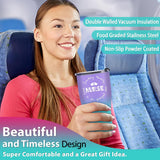 NEW Nurse Gifts, Nurse Tumbler - Nurse, Touching Hearts, One Patient at a Time - Gifts for Nurses, Nurse Practitioner, Registered Nurse, Nurse Graduation Gift, Nurse Mug Cup (Green/Purple)