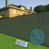 NEW C&T 6 Ft x 50 Ft Green Fence Privacy Screen with Aluminum Grommets Heavy Duty 142 GSM for Wall Garden Yard Backyard Outdoor - Retails $73+