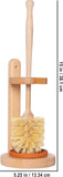 NEW Retails $90, Redecker Oiled Beechwood Toilet Brush Stand with Tampico Fiber Toilet Brush, 9-7/8 inches, Durable Natural Bristles are Heat-Resistant and Retain Shape, Made in Germany