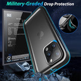 NEW SPORTLINK for iPhone 15 Pro Max - Compatible with iPhone 15 Pro Max Waterproof Case, 360 Full Body Protection with Screen Protector [IP68 Waterproof Phone Case][Military-Grade Shockproof | Dustproof]