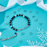 NEW UNICRAFTALE 100pcs Stainless Steel Bead Tips Cord Ends Clamshell Knot Cover Bead End Terminators Crimp Cap Fold Over for Jewelry Making DIY 4x8.5mm, Hole 1.5mm