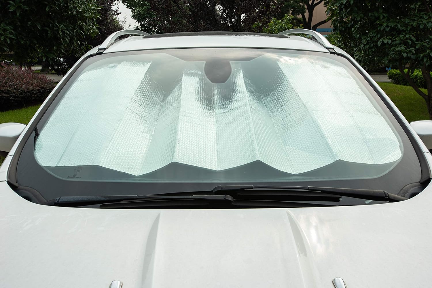 NEW Amazon Basics UV Reflecting Foldable Front Windshield Sun Shade - 57'' x 26'', 2-MM Thickness