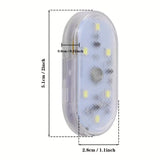 NEW 1 Wireless LED Car Interior Light in Ice Blue - USB Chargeable Ceiling Lamp, Night Touch Light, Hand Reading Light & Door Light
