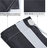 NEW HOMEST 2 Pack XL Nylon Laundry Bag with Strap, Large Dirty Clothes Organizer, Easy Fit a Laundry Hamper or Basket, Can Carry Up to 4 Loads of Laundry, Black and Sky Blue