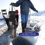 NEW 1PC Ice Fishing Well - Portable Ice Fish Catching Basket - Lightweight Mesh Fishing Net Bag for Live Fish Fishing Bucket Storage Cage