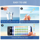 NEW AAwipes pH Test Strips 0-14: 100 Strips Universal Litmus Paper pH Test Strips for Liquid Testing & Water & Food and Urine and Saliva, pH Level Testing from 0-14 Fast Results in Seconds (K05-100), Exp: 09/27