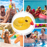 NEW Floating Drink Holder - Inflatable Floating Cup Holder for Pool - Cute Decor Tray Outdoor Toys for Kids Adults Summer Swimming Spa Beer Beach Party Lake River Poolside, includes 1 Holder