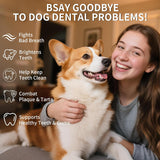 NEW Sealed, Dog Dental Powder, Dog Teeth Cleaning Powder with Natural Herbal Blend & Postbiotics, Dog Teeth Cleaning, Targets Tartar & Reduces Plaque & Bad Breath for Dogs & Cats, Mint - 150Grams, BB: 10/27
