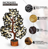 NEW Black Tourmaline Crystal Tree - Feng Shui Bonsai Decor - Positive Energy Gemstone - Home Decor Gifts - Spiritual Gifts for Women