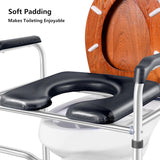 NEW Deewow Raised Toilet Seat with Handles up to 450lbs, Toilet Seat Riser for Seniors with Height Adjustable, Raised Toilet Seat for Elderly, Pregnant and Handicap, Fit Any Toilet, Black, Retails $139+