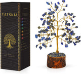 NEW Lapis Lazuli Tree - Gemstone Tree - Natural Lapis Stones - Crystal Tree for Positive Energy - Artificial Money Tree - Gem Tree Stones - Reiki Decor