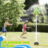 NEW Skirfy Water Rocket Launcher for Kids Toys, Summer Water Sprinkler for Kids, Outdoor Water Toy Backyard Lawn Birthday Gift for Young Kids