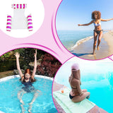 NEW Hammock Pool Float - Inflatable Pool Floats,Portable Quick Inflation Floating Lounge Chairs, Blow Up Mat Swim Toys for Beach Gear Swimming Accessories, Yellow