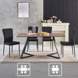 NEW Retails $120, Assembled Dining Chairs Set of 2 Velvet Kitchen Living Room Chairs High Back Metal Frame Modern Lattice Design, Black
