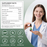 NEW Sealed Organic Moringa Liquid Drops for Skin, Gut, Immune Support, Moringa Oleifera Leaf, Turmeric Root, Olive Leaf, Black Pepper, Vitamin C & E, Moringa Supplement for Women Men, BB: 2027