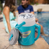 NEW Pinnacle's Platino 2 Litre Insulated Water Jug: Portable Lightweight Design for Cold Drinks |Collapsible Handle for Easy Carrying |Ideal for Travel, Camping, Beach | BPA Free