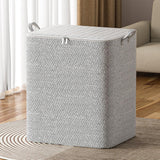 NEW Extra Large Capacity Storage Bag, Non Woven Fabric Material Storage Container with Reinforced Handle, Foldable Cotton Storage Bins for Blanket, Pillows, Comforters and Quilts (150L)