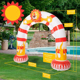 NEW Retails $60, Inflatable Rainbow Lion Sprinkler Backyard Arch, Giant Sprinkler for Kids Outdoor Play Water Toys Sprinkler for Boys Girls