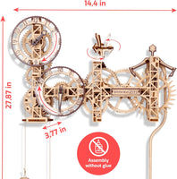 NEW WOODEN.CITY Steampunk Mechanical Clock Making Kit - Decorative Wall Clocks 3D Wooden Puzzles for Adults - Wooden Clock Kit - Wooden Clock Puzzle Model Kits for Adults - Decorative Clocks for Walls - Retails for $151!