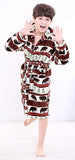 NEW Retails $30+, OUFANG Boys Girls Robe Kids Hooded Bathrobe Multicolors Unisex Sleep Bath Robe (5-11 Years) Sleepwear