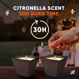NEW OFF! Backyard Citronella Scented Candle, Ambiance Enhancing Centerpiece, Burns for up to 25 Hours, 16 oz (Pack of 2), Retails $55+