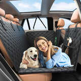 NEW Retails $85, Palopalo 6 in 1 Back Seat Extender for Dogs, Dog Car Seat Cover for Back Seat with Hard Bottom, Supports 330lb, Car Back Seat Protector with Side Flaps, Dog Hammock for Car, SUV, Truck, Travel Bed