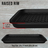 NEW Ninamar All Purpose Boot Tray – 20 X 15" - 1 Tray! Great for Boots, plants, pet food, arts & crafts etc