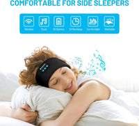 NEW Sleep Headphones Bluetooth Headband, Wireless Earbuds Sleeping Music Headphones with Thin Speakers, Cool Tech Gift for Side Sleepers, Workout, Jogging, Yoga, Insomnia, Travel, Meditation