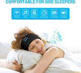 NEW Sleep Headphones Bluetooth Headband, Wireless Earbuds Sleeping Music Headphones with Thin Speakers, Cool Tech Gift for Side Sleepers, Workout, Jogging, Yoga, Insomnia, Travel, Meditation
