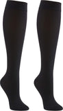 NEW Knee High Compression Socks For Men or Women, For Sports, Medical, and Travel to Boost Blood Circulation and Recovery 12 - 16 mmhg, Black, 1 pair, Sz S/M