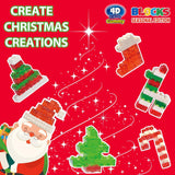 NEW Amos 4D Christmas Candy Gummy Blocks Seasonal Edition, Christmas Gift Gluten Free, Xmas-themed Theater Box 3.53oz Pack, BB: JA/12/26