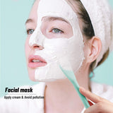 NEW Silicone Facial Cleansing Brush 3 Pack, Beomeen 4 in 1 Handheld Face Scrubber for Deep Gentle Exfoliating, Double-Ended Face Wash Scrub Brush for Face Skincare and Massage (Green)