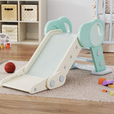 NEW Retails $73, Qaba Toddler Slide Indoor, Foldable Kids Slide for Boys Girls 1.5-3 Years Old, Green