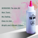 NEW WINSONS Tie Dye Kit, 5 Colours Non Toxic Permanent Fabric Dye Art Set for Kids Women for Homemade Party Creative Group Activities DIY Gift