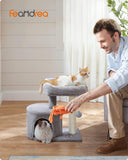 NEW FEANDREA Cat Tree Tower with Sisal-Covered Scratching Posts, Light Grey