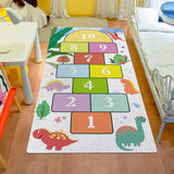 NEW Kids Carpet Play mat ABC Alphabet, Numbers Shapes Educational Learning Fun Game Play Area Non Slip Boy & Girl Toddlers Rug Carpets… (Dino)