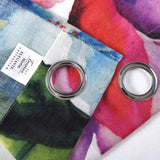 NEW Taisier Home Stylish Living Elegant Abstract Colorful Curtains Printed, Colorful Sheer Curtain Print, Fashion Curtain 52" X 95" Length (Floral Print Curtain 2 Panels Set), Retails $64