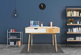 NEW Assembled, J&R Home 2-Tone Table Desk with Flip Up, Pine, NOTE: Top has 2 chips in corners and 1 in middle from transport as shown in pics, Retails $188+