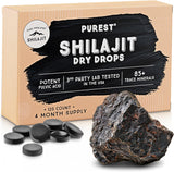 NEW Retails $42, Sealed Pure Himalayan Shilajit | 100% Pure Natural Shilajit Grade A Max Potency 85+ Trace Minerals & Fulvic Acid | 3rd Party US Lab Tested | Dry Drops | 24g (120ct), BB: 08/28