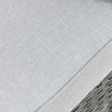 NEW Retails $200+ Set of 4 Outdoor Patio Furniture Seat Cushions, 4" Thick with removable zippered covers, 25.2x25.2 Inch, Light Grey