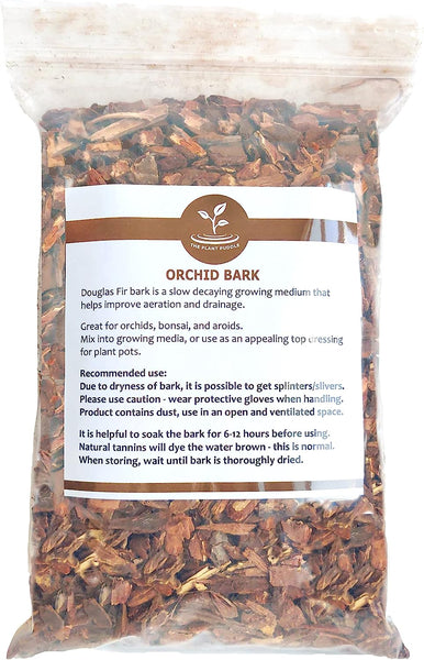 NEW The Plant Puddle Orchid Bark Douglas Fir Small/Fine Pieces Dry (1 Liter)