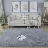 NEW Grey Area Rug 8x10 for Bedrooms, Large Fluffy Rugs for Living Room Decor, Ultra Soft Shag Fuzzy Rug, Non-Slip Area Rugs for Nursery Girls Boys