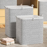 NEW Extra Large Capacity Storage Bag, Non Woven Fabric Material Storage Container with Reinforced Handle, Foldable Cotton Storage Bins for Blanket, Pillows, Comforters and Quilts (150L)