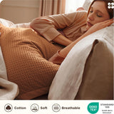 NEW Retails $170, Bedsure Cotton Duvet Cover King - 100% Cotton Waffle Weave Hazel Duvet Cover King Size, GentleSoft™ and Breathable Bedding Set for All Season, 104"x90"