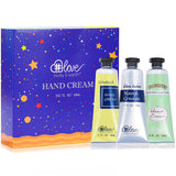 NEW Sealed, BODY & EARTH # LOVE Organic Natural Hand Cream Gift Set, Moisturizing Hand Lotion with Vitamin E for Dry Hands Cream Travel Size, 3 x 2 OZ