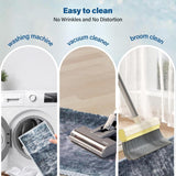 NEW Retails $64, TUOJINRUIDA Stair Treads Non Slip for Wooden Stairs 8" x 30" 15pcs Stair Mat Set with Anti-Skid TPR Backing Geometric Patchwork Style Design Pet and Elder-Friendly Carpet Runners