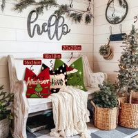 NEW HIMATAID Christmas Pillow Covers 20x20 Set of 4 for Grinch Christmas Pillows Christmas Decorations Xmas Farmhouse Decor Throw Pillow Covers for Porch Decor, Couch, Bed