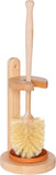 NEW Retails $90, Redecker Oiled Beechwood Toilet Brush Stand with Tampico Fiber Toilet Brush, 9-7/8 inches, Durable Natural Bristles are Heat-Resistant and Retain Shape, Made in Germany